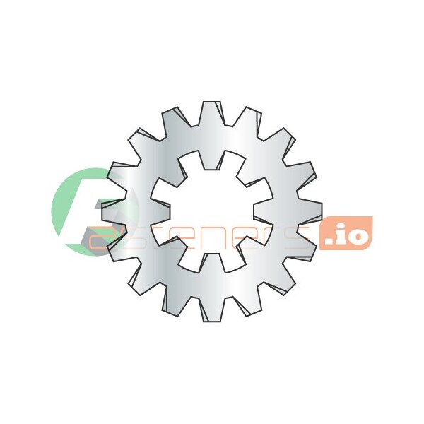 Newport Fasteners Internal/External Tooth Lock Washer, For Screw Size 5/8 in Steel, Zinc Plated Finish, 500 PK 695862 - main